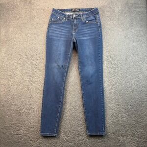 Love Indigo Womens Size 8 Dark Wash Denim Jeans Skinny Stretch Casual